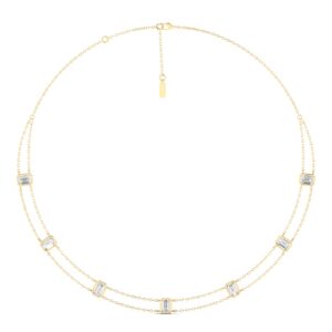 Duo Bezel Necklace