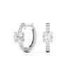 Pear Diamond Huggies with Pavé Accents - Image 4