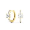 Pear Diamond Huggies with Pavé Accents - Image 3