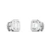 Emerald Diamond Bezel Set Studs - Image 4