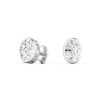 Oval Diamond Bezel Set Studs - Image 8
