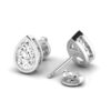 Pear Diamond Bezel Set Studs - Image 2