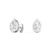 Pear Diamond Bezel Set Studs - Image 3