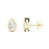 Pear Diamond Bezel Set Studs - Image 5