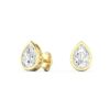 Pear Diamond Bezel Set Studs - Image 8