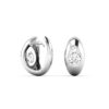 Dome Shaped Pear Diamond Huggies - Image 3