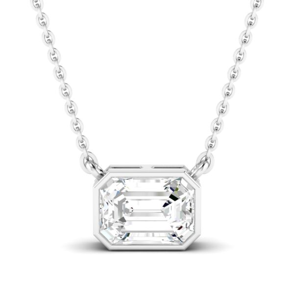 Emerald Bezel Necklace
