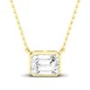 Emerald Bezel Necklace - Image 4