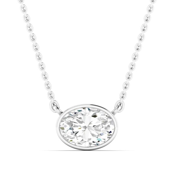Oval Bezel Necklace