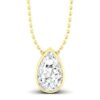 Pear Bezel Necklace - Image 4