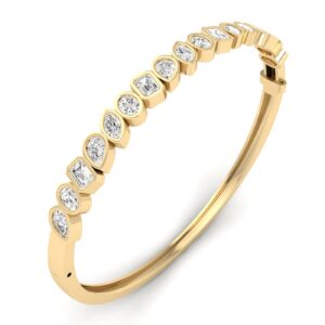 Multi Shape Bezel Bangle