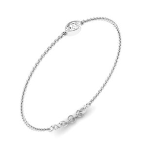 Single Marquise Bezel Bracelet
